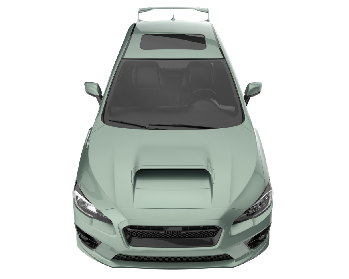 Sport car isolated on transparent background. 3d rendering - illustration png