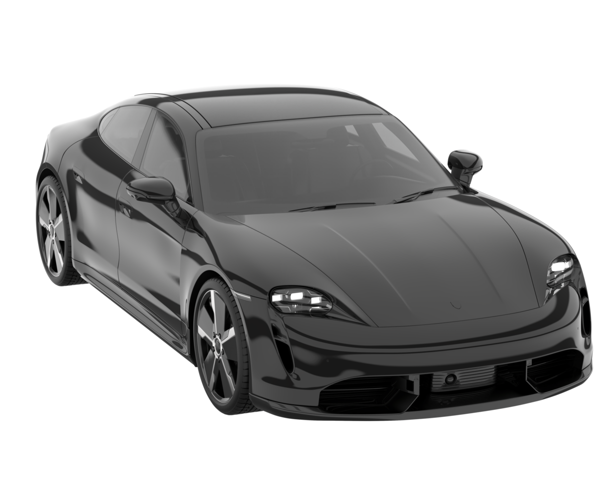 Sport car isolated on transparent background. 3d rendering - illustration png