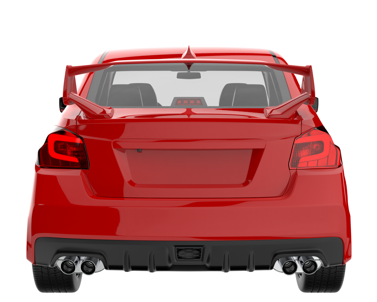 Sport car isolated on transparent background. 3d rendering - illustration png