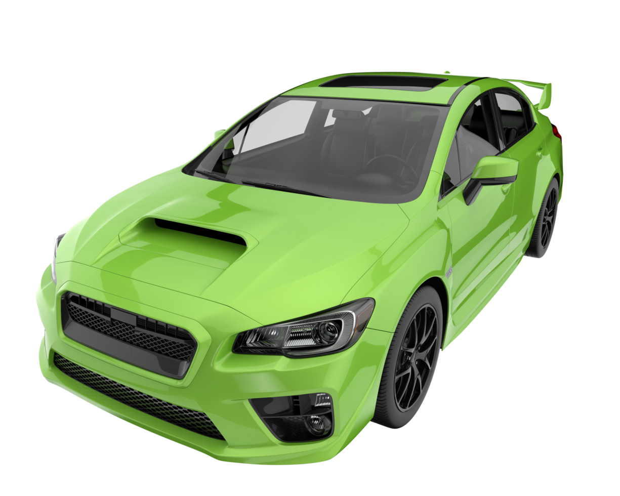 Sport car isolated on transparent background. 3d rendering - illustration png
