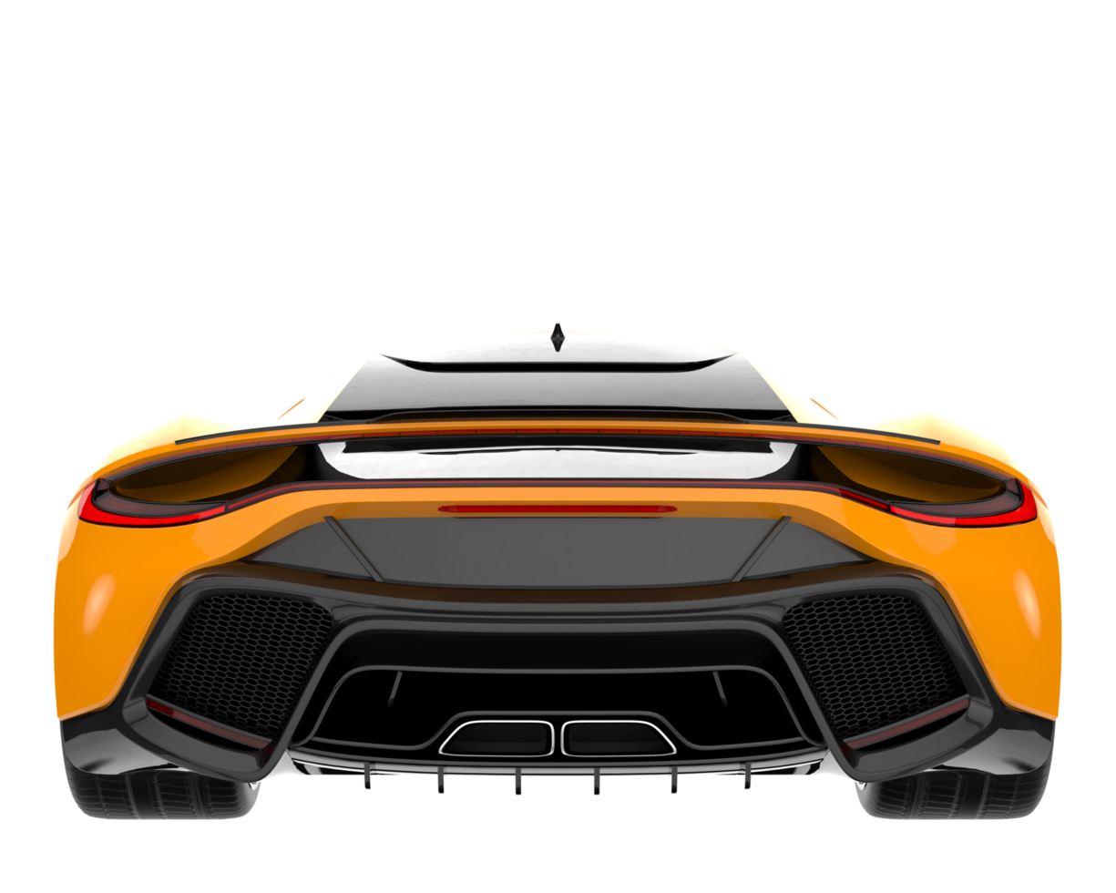 Sport car isolated on transparent background. 3d rendering - illustration png