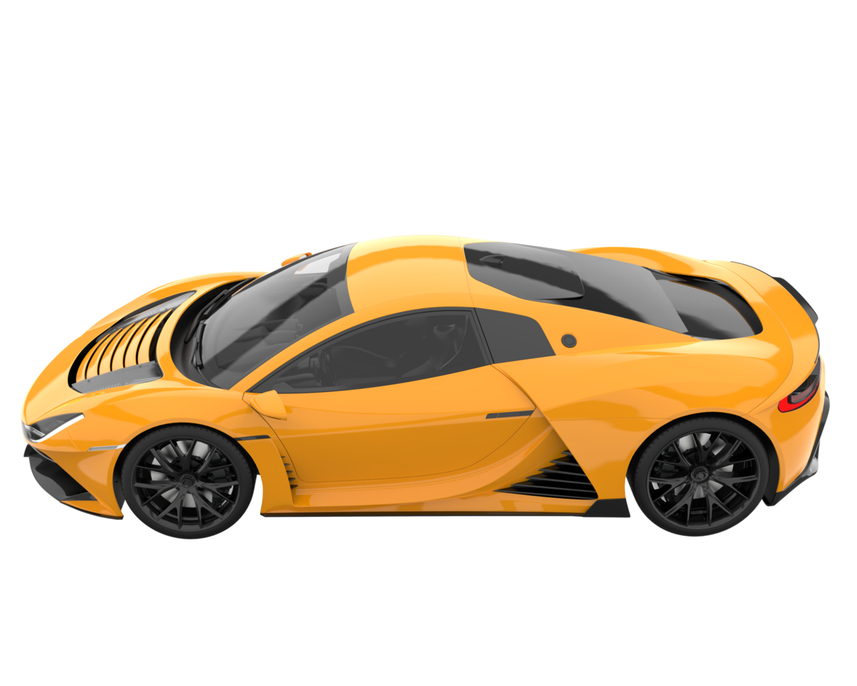 Sport car isolated on transparent background. 3d rendering - illustration png