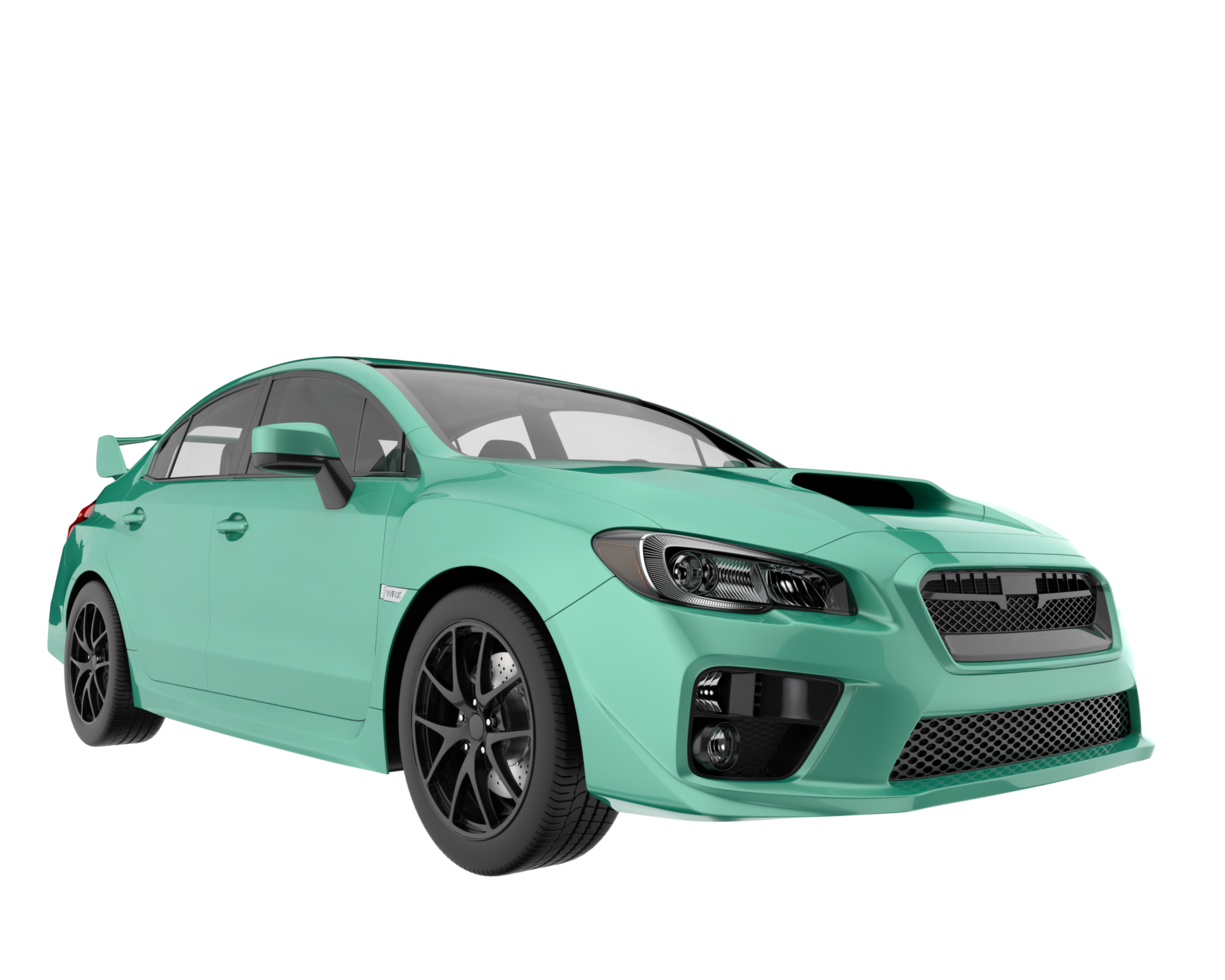 Sport car isolated on transparent background. 3d rendering - illustration png