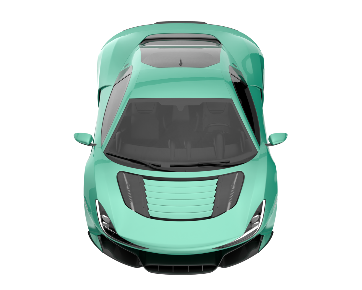Sport car isolated on transparent background. 3d rendering - illustration png