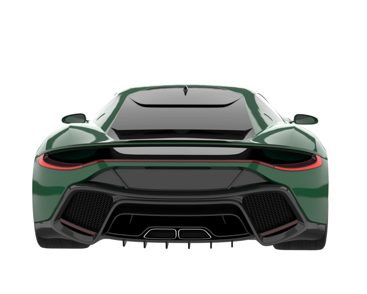 Sport car isolated on transparent background. 3d rendering - illustration png