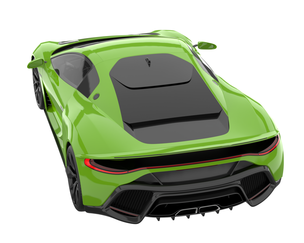 Sport car isolated on transparent background. 3d rendering - illustration png