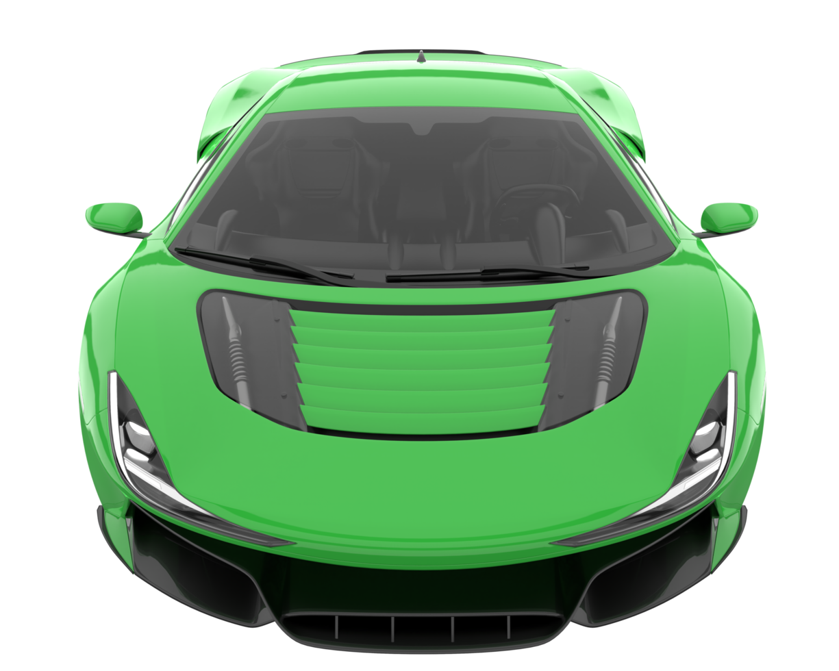 Sport car isolated on transparent background. 3d rendering - illustration png