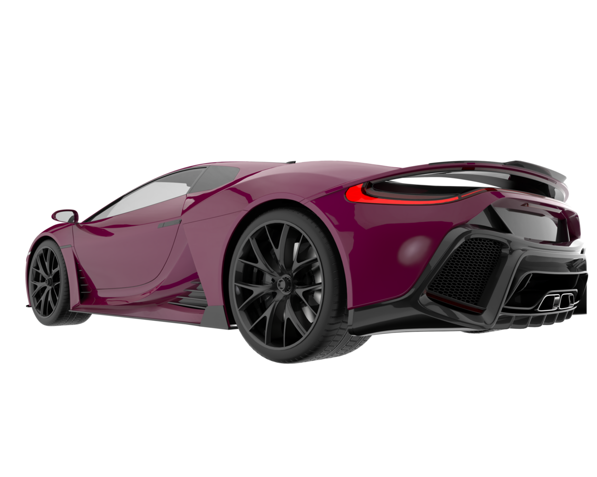 Sport car isolated on transparent background. 3d rendering - illustration png