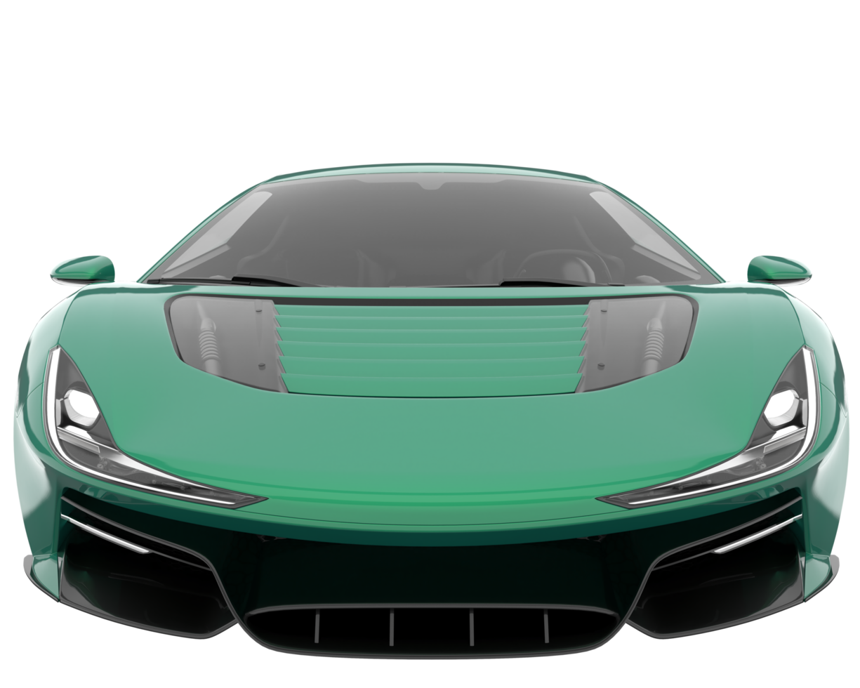 Sport car isolated on transparent background. 3d rendering - illustration png