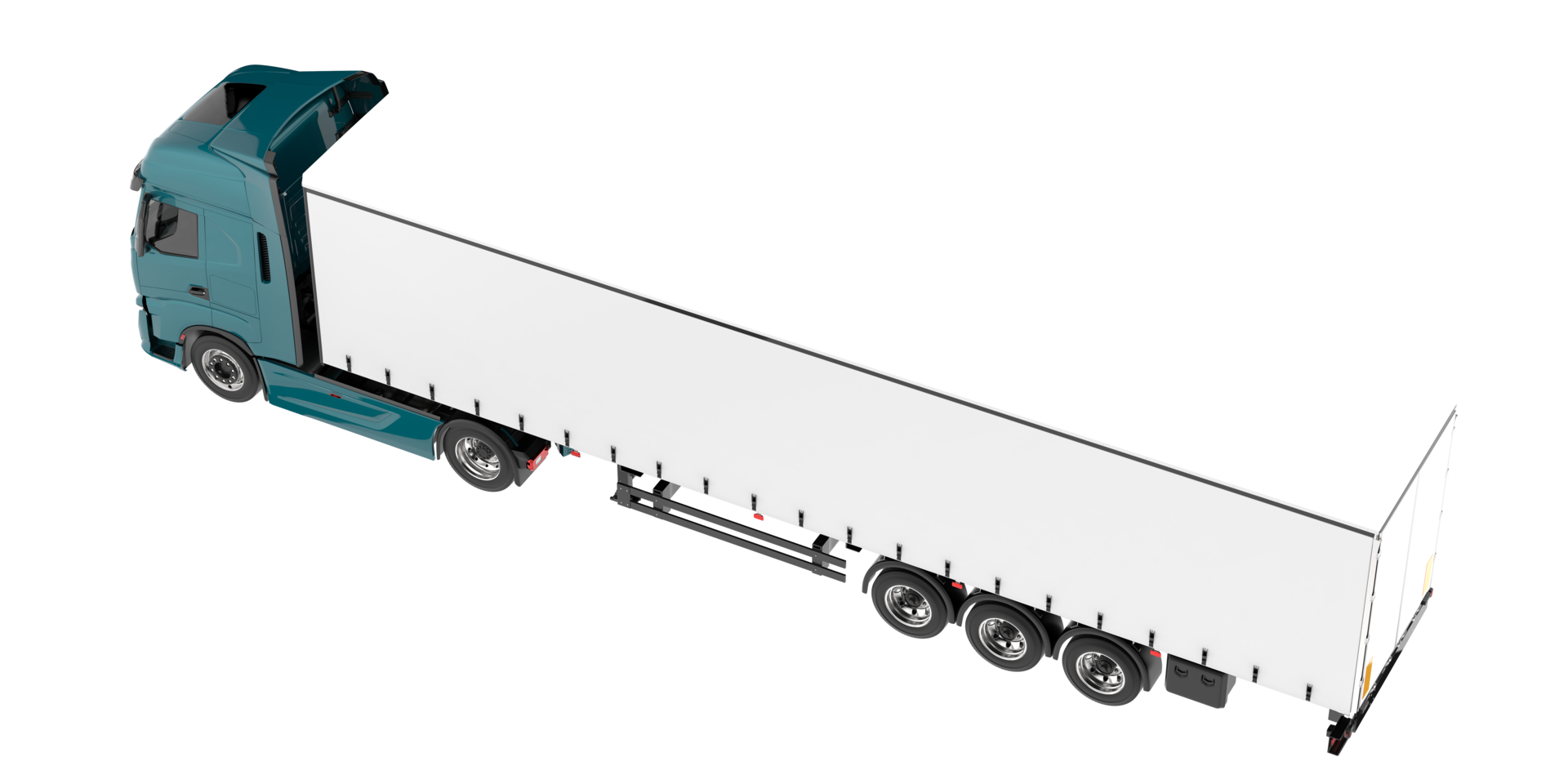 Truck isolated on transparent background. 3d rendering - illustration png