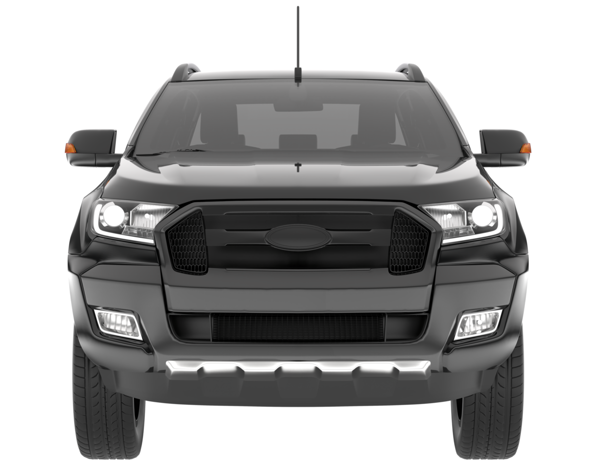 Pickup truck isolated on background. 3d rendering - illustration png