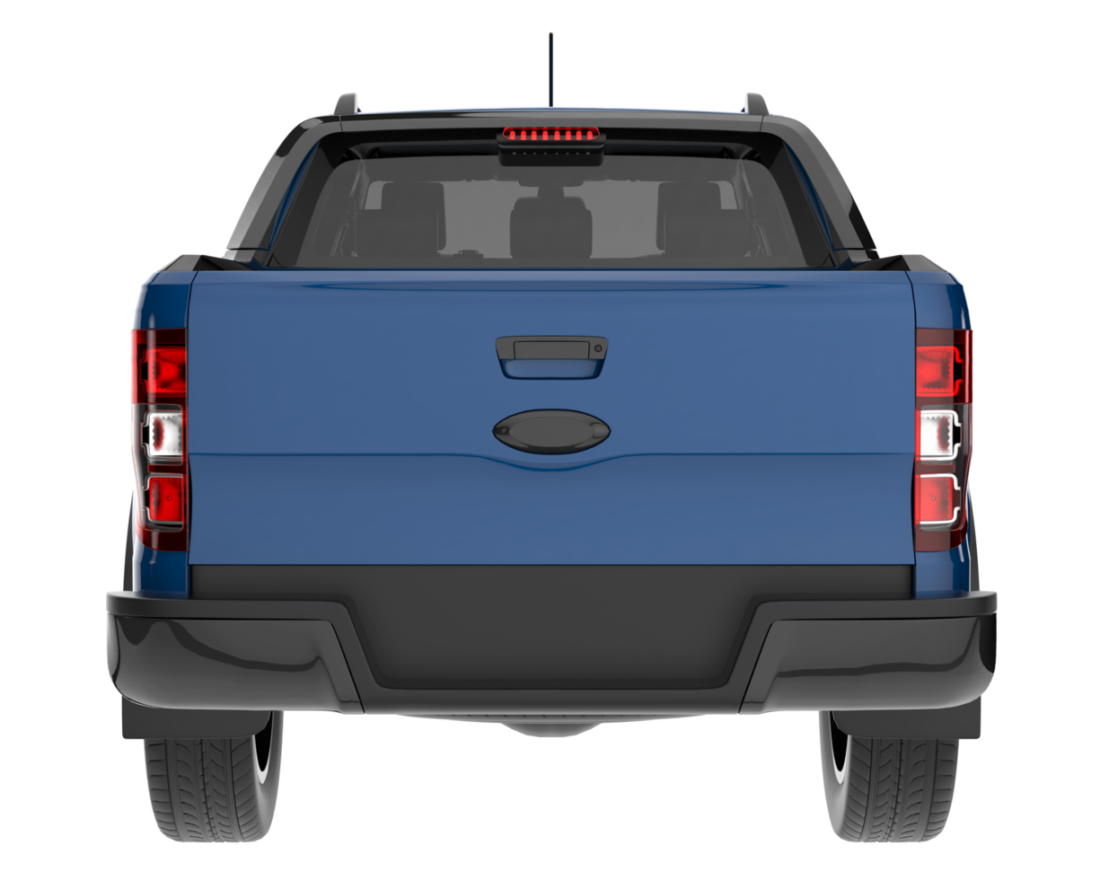 Pickup truck isolated on transparent background. 3d rendering - illustration png