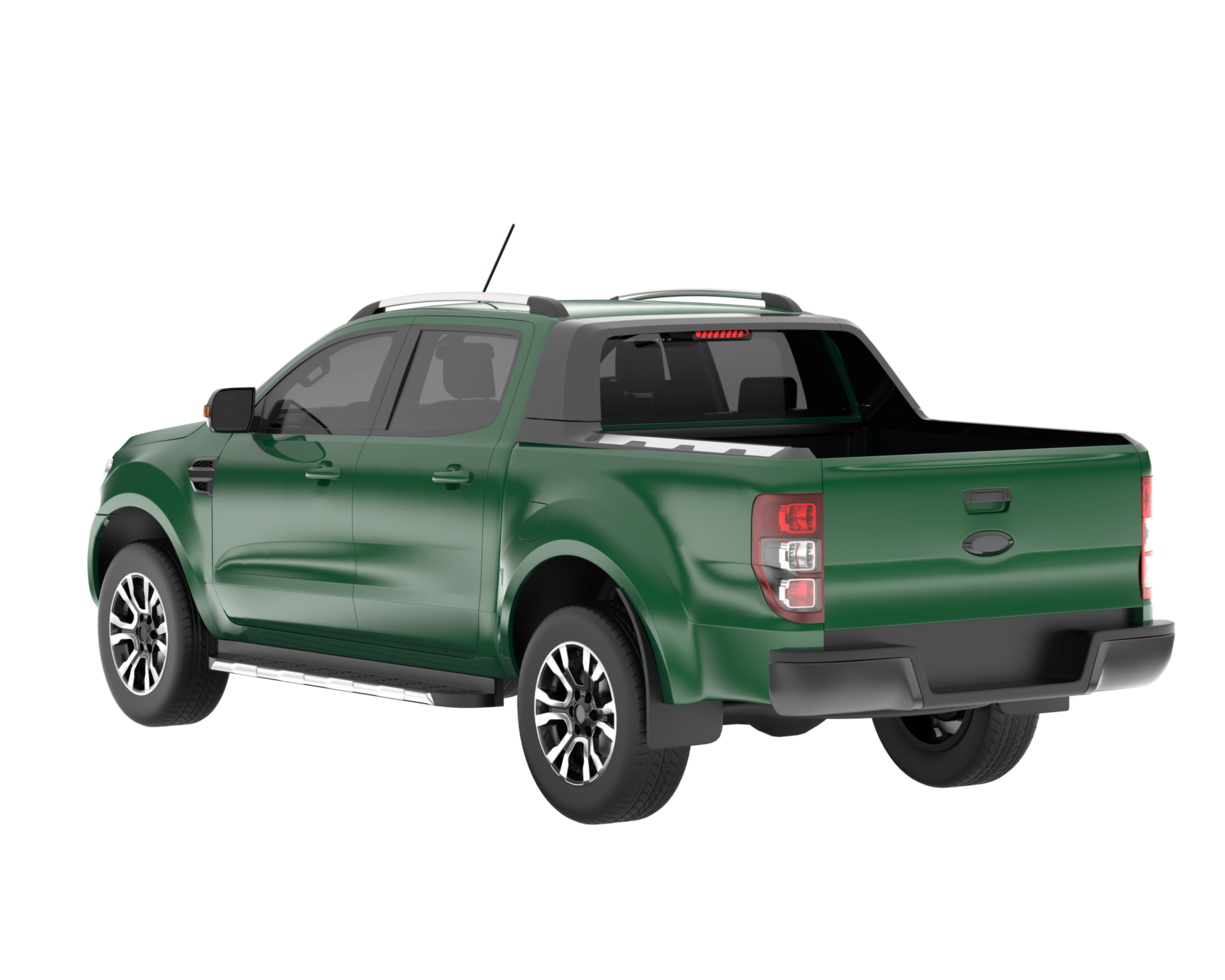 Pickup truck isolated on background. 3d rendering - illustration png