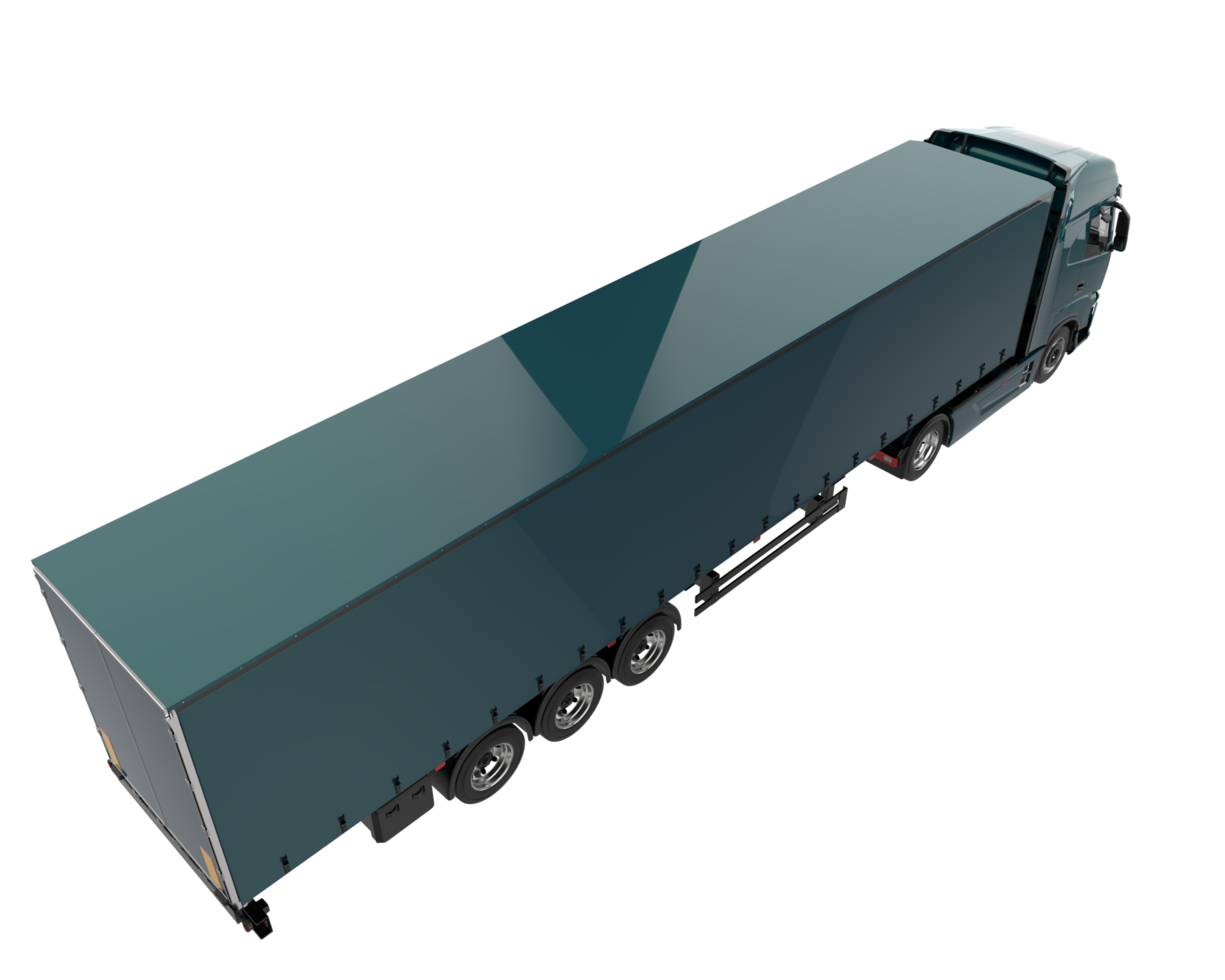 Truck isolated on background. 3d rendering - illustration png