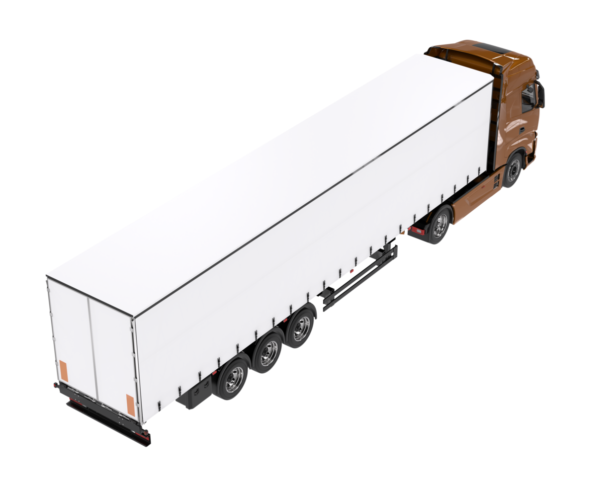 Truck isolated on background. 3d rendering - illustration png