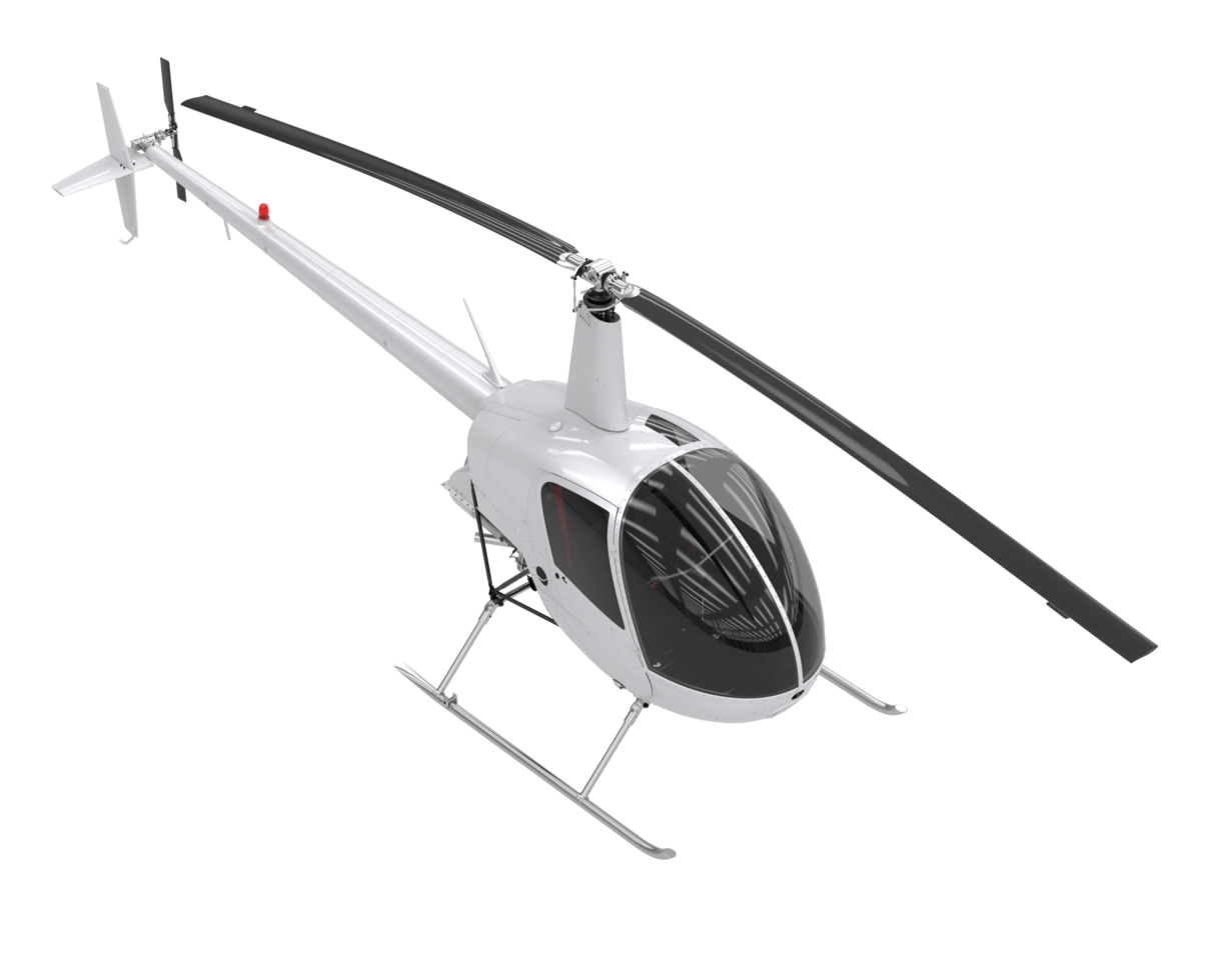 Helicopter isolated on transparent background. 3d rendering - illustration png