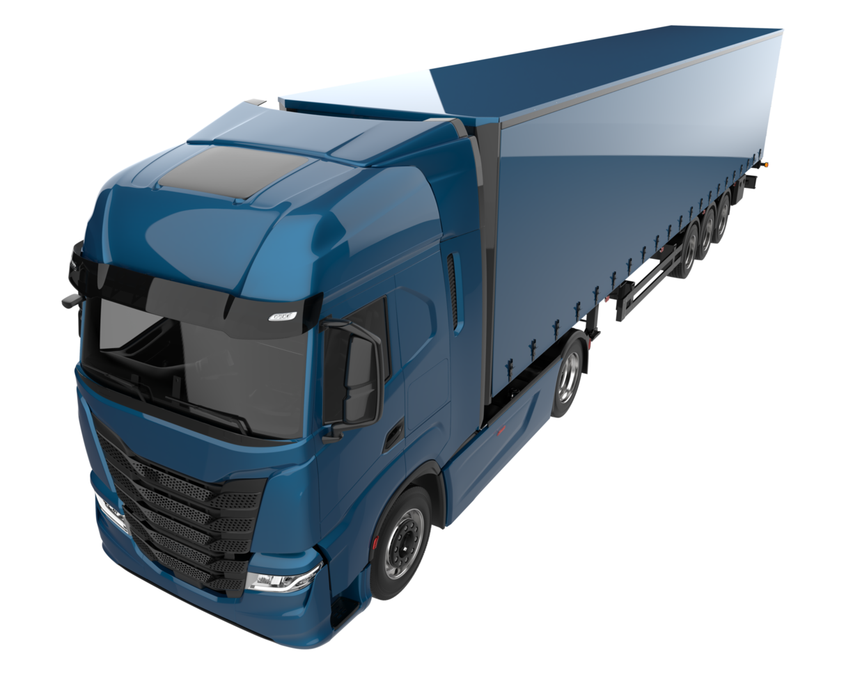 Truck isolated on background. 3d rendering - illustration png