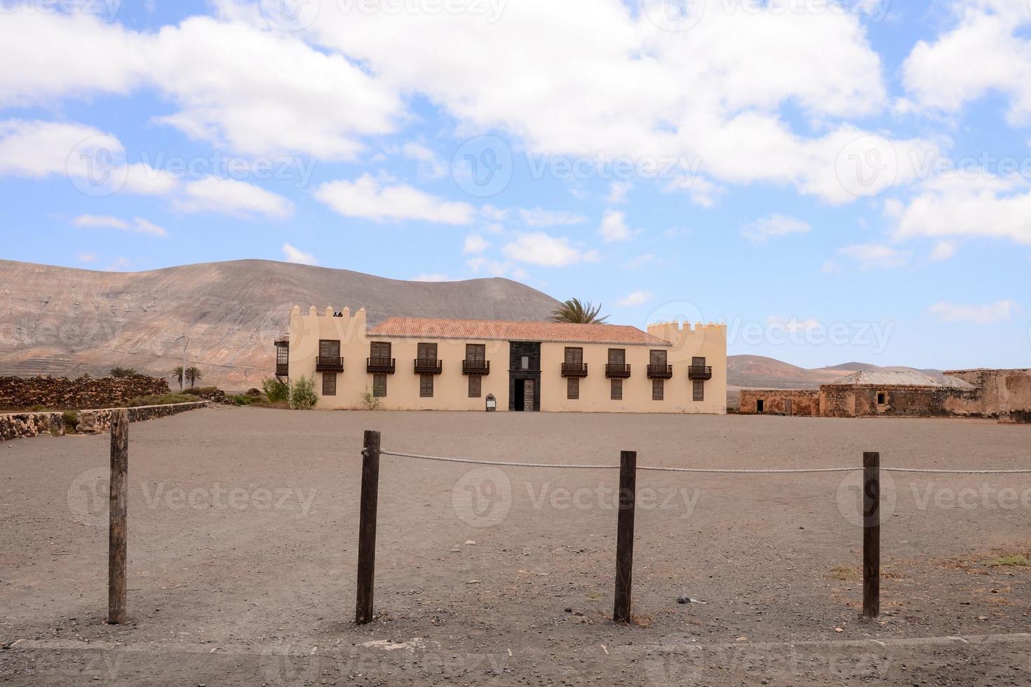 Building in the desert photo