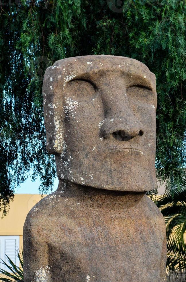 Mesoamerican sculpture in the park photo