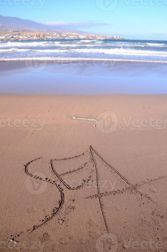 Scenic beach view photo