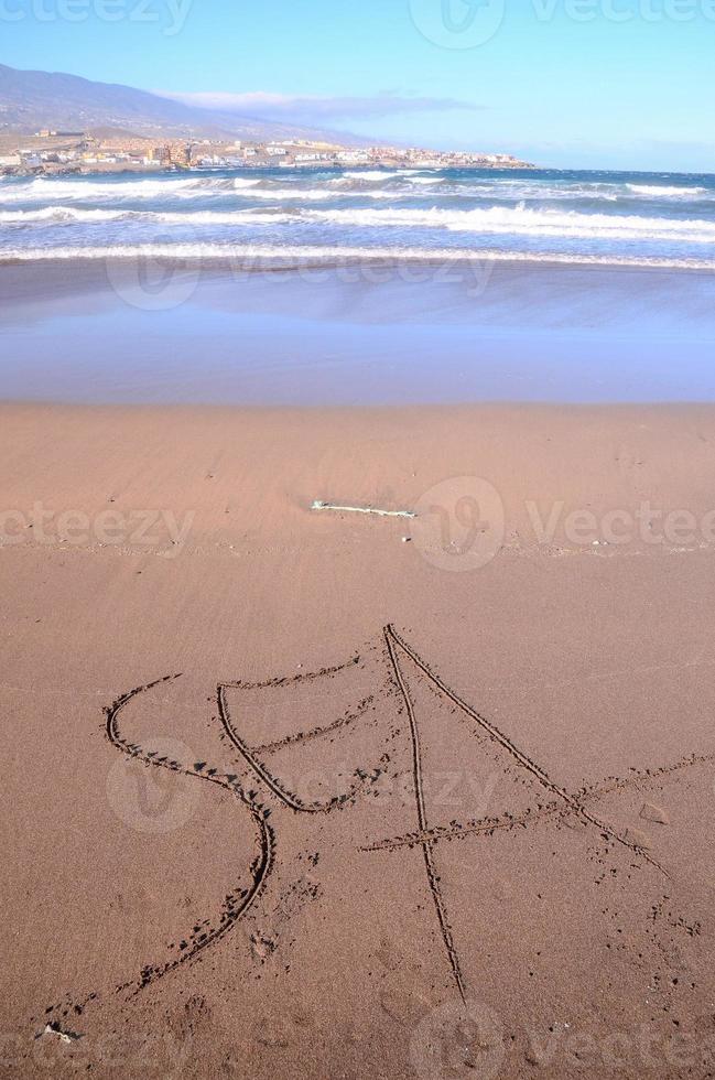 Scenic beach view photo