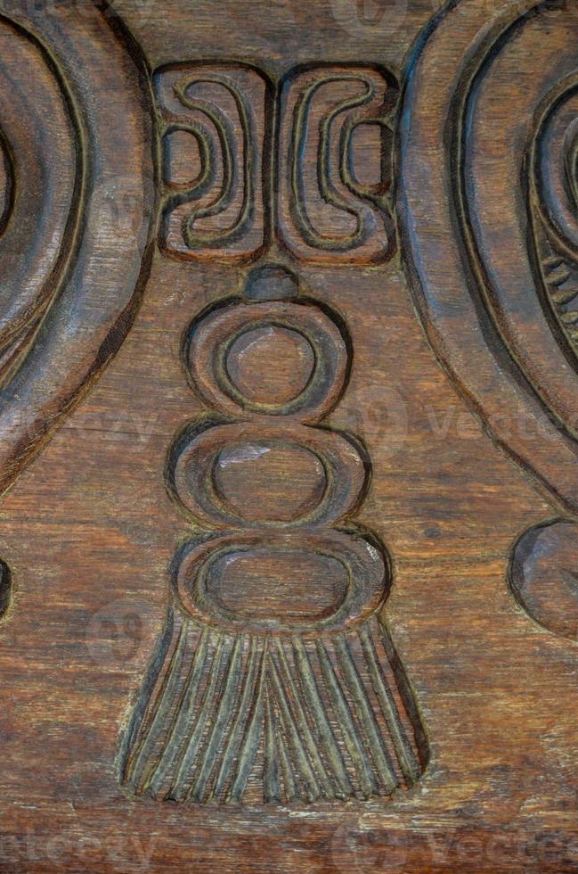 Wood art detail close-up photo