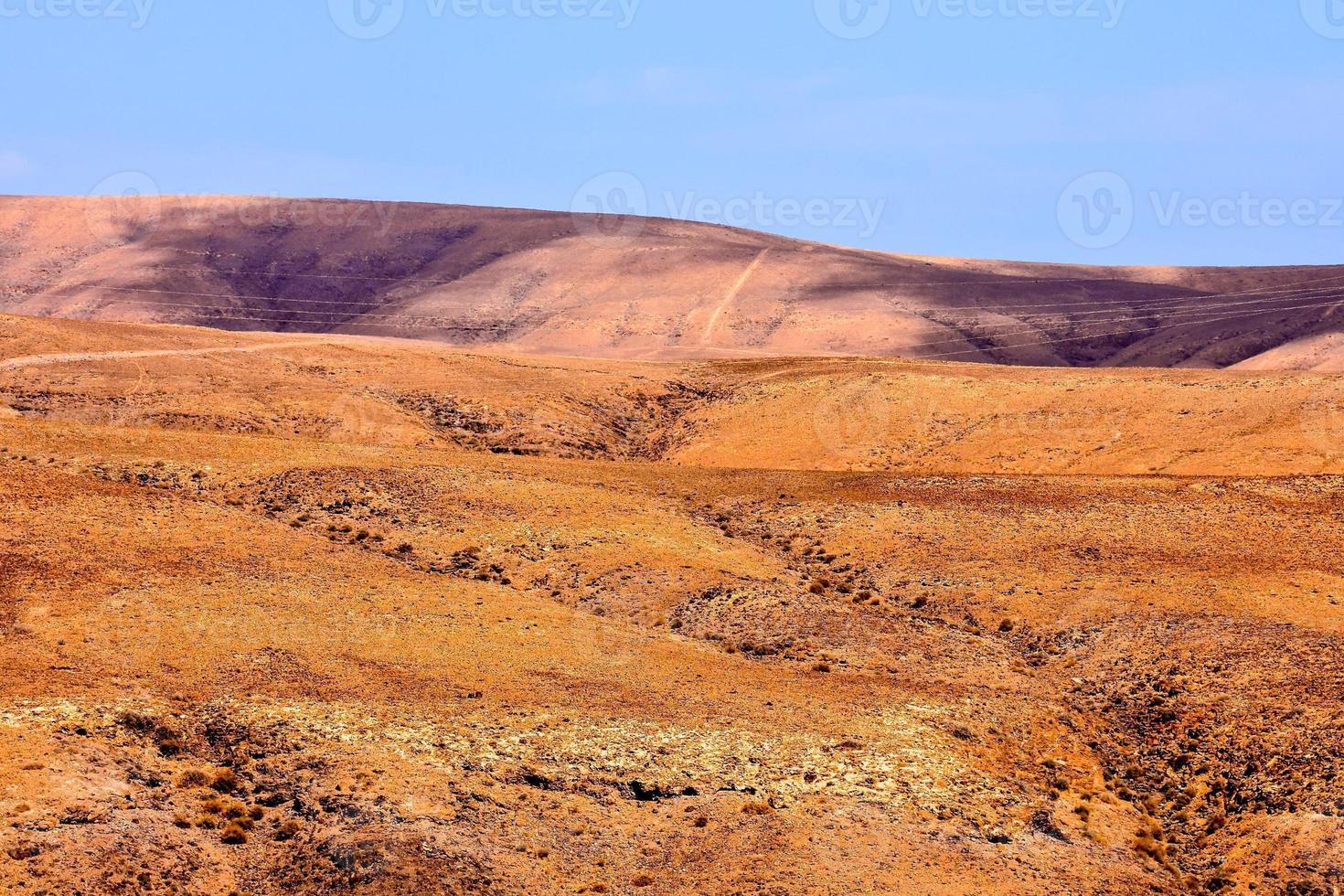 Desert landscape view photo