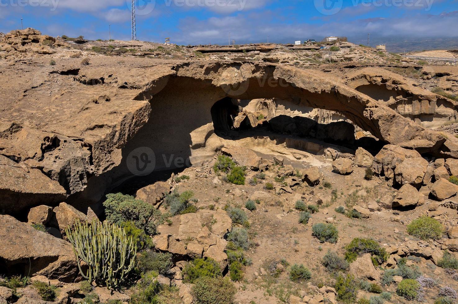 Scenic desert landscape photo