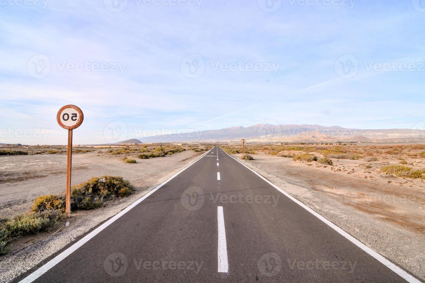 Scenic road view photo