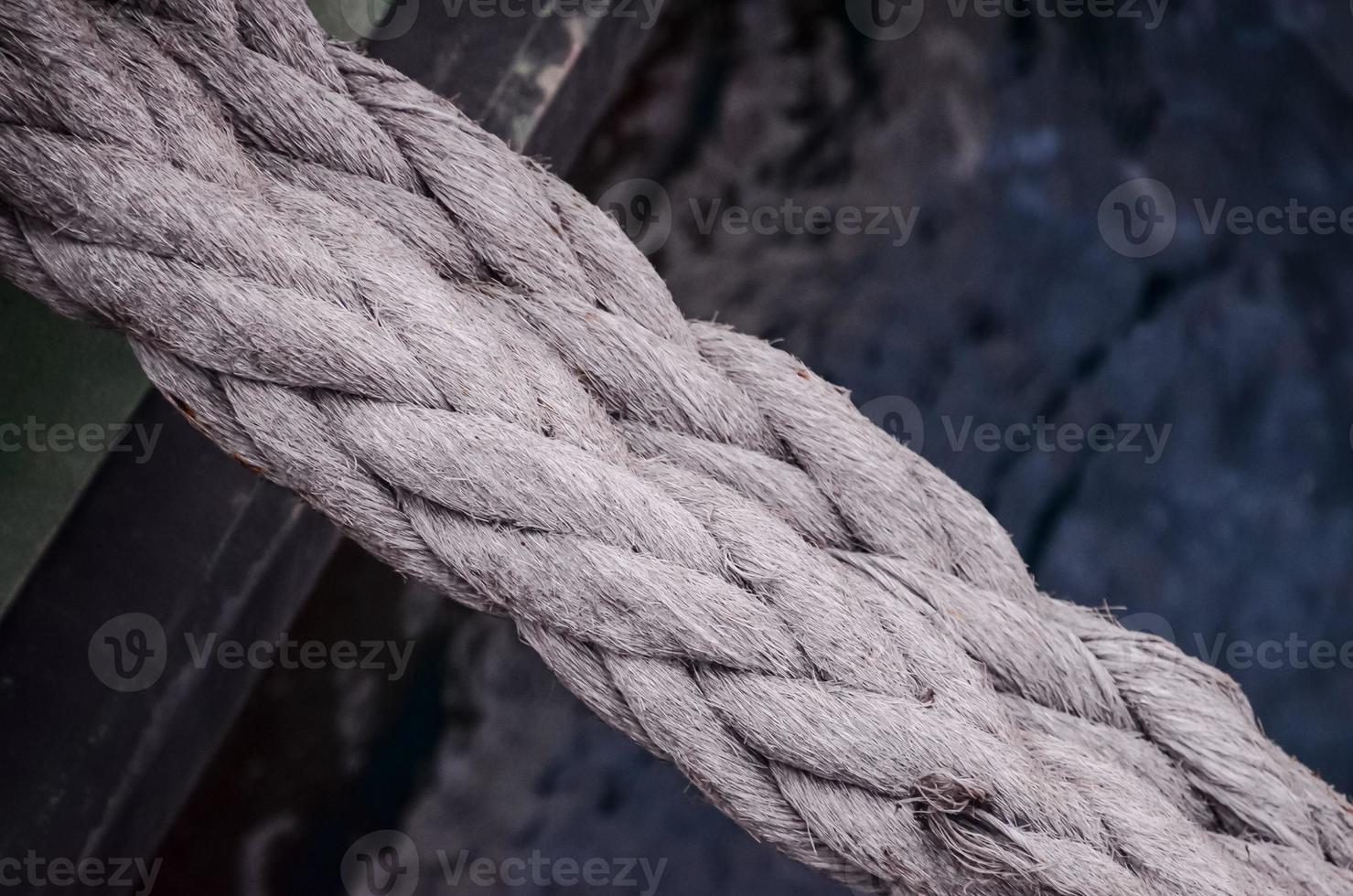 Thick rope close up photo