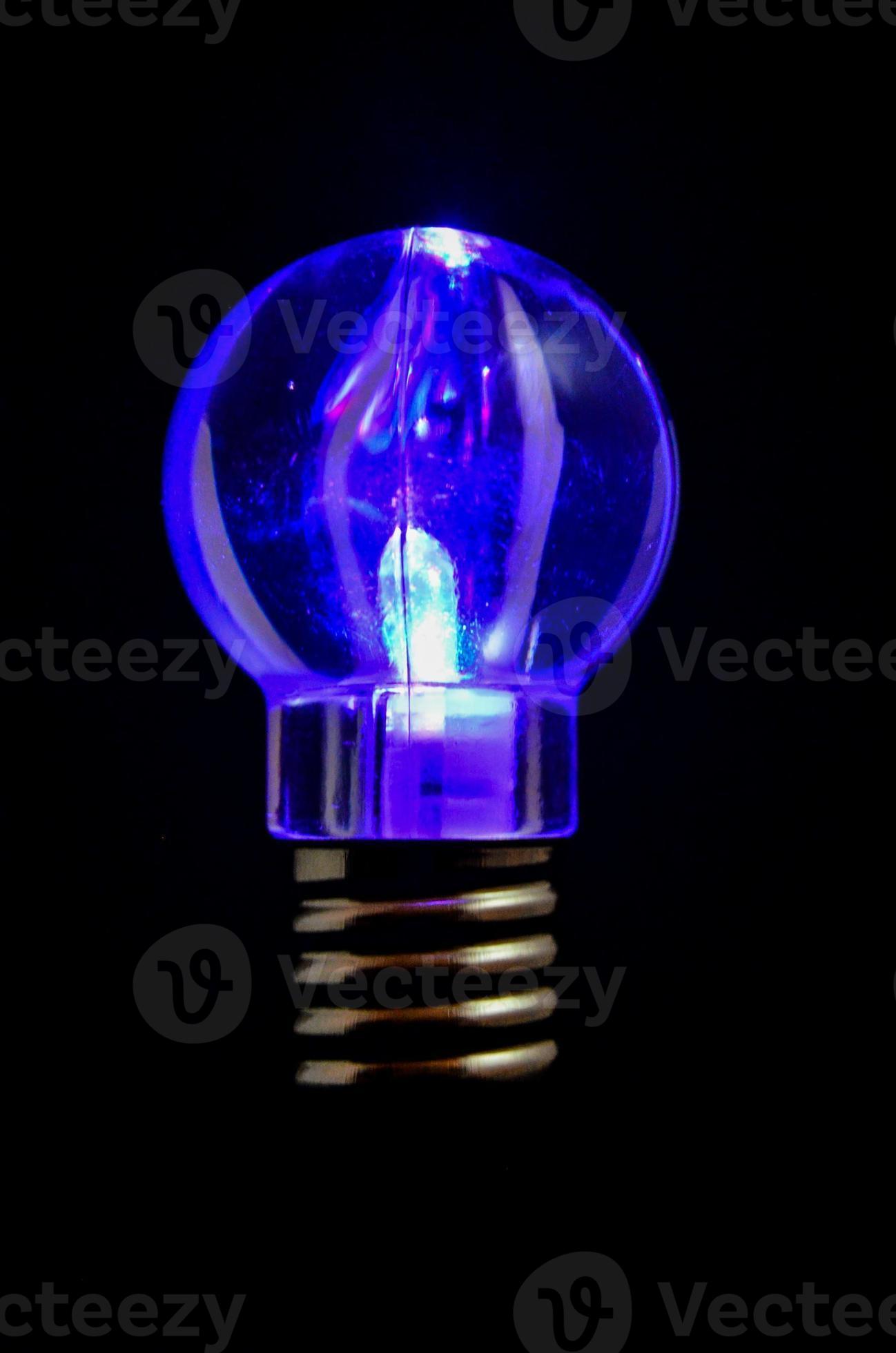Blue light bulb close up 19073103 Stock Photo at Vecteezy