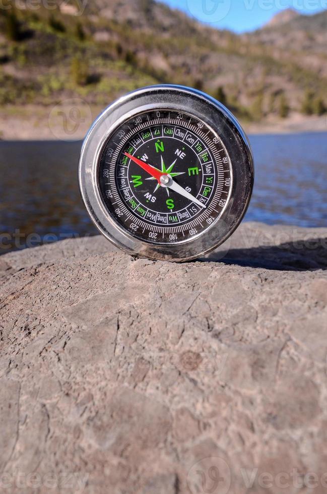 Compass on the ground photo