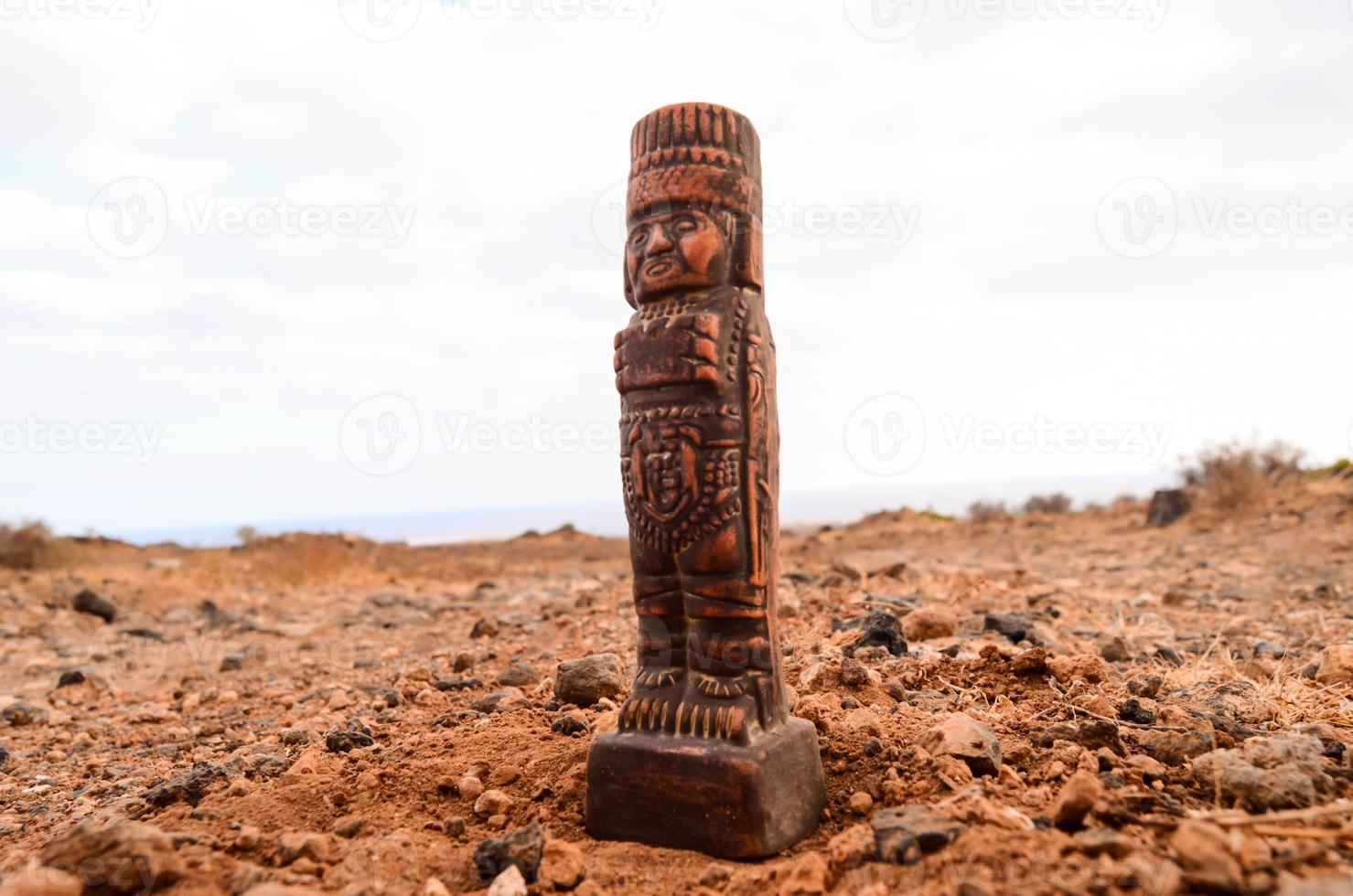 Pre Columbian miniature on the ground photo