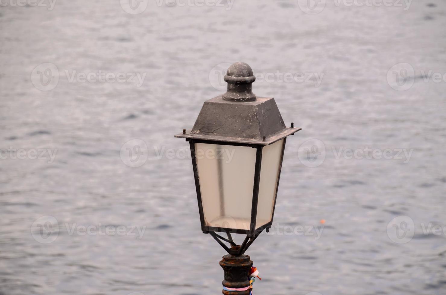 Outdoor lamp close-up photo