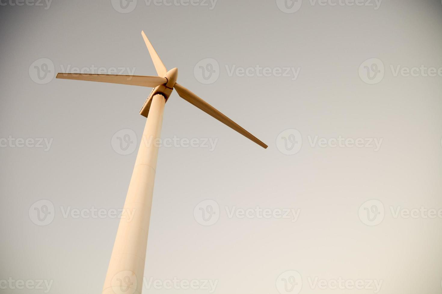 Wind turbine close-up photo
