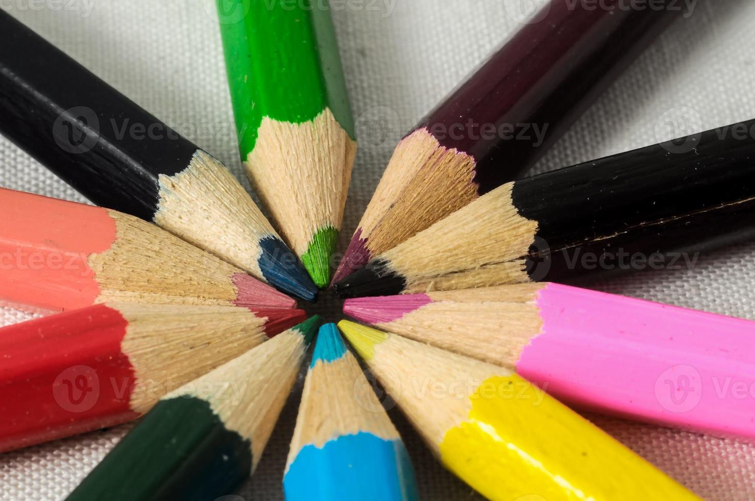 Color pencil close-up photo