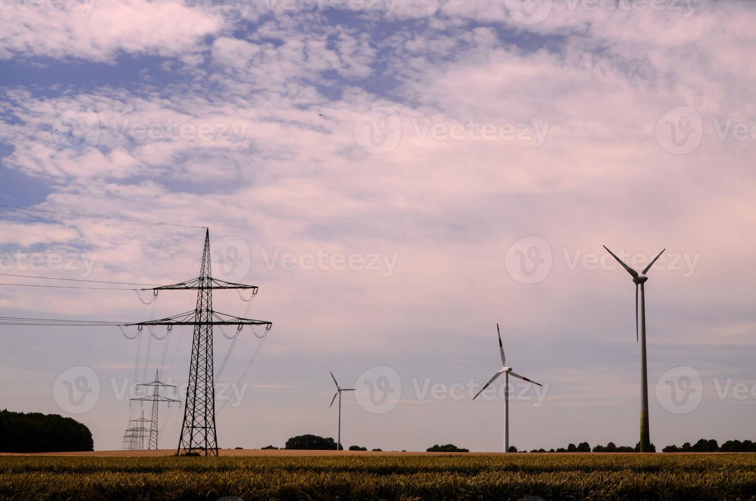 vista de poste eléctrico foto