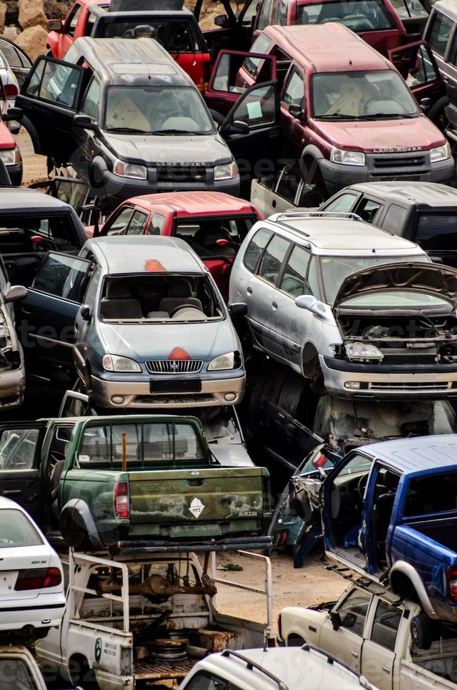 View of junkyard photo