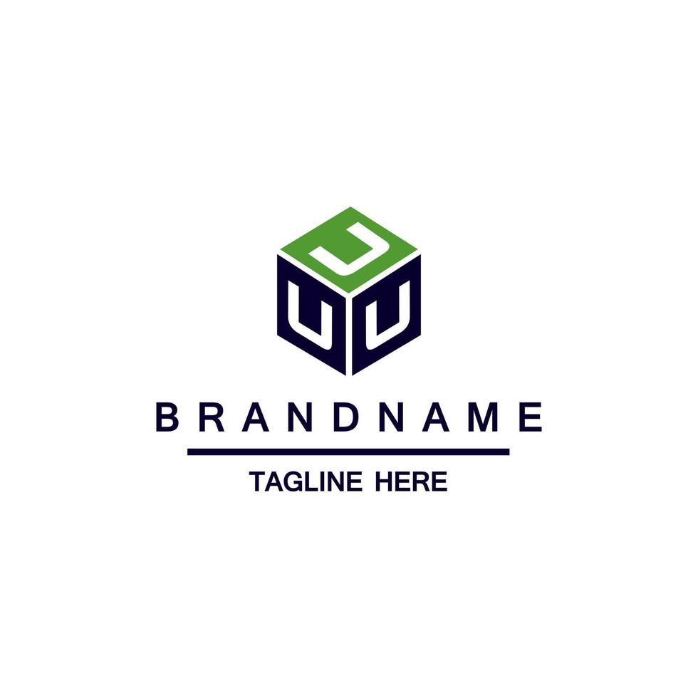 Letter U or V Cube Logo Suitable for Company Theme, Construction Theme, Technology Theme, Initial Theme, Infographics and Other Graphic Related Assets. vector