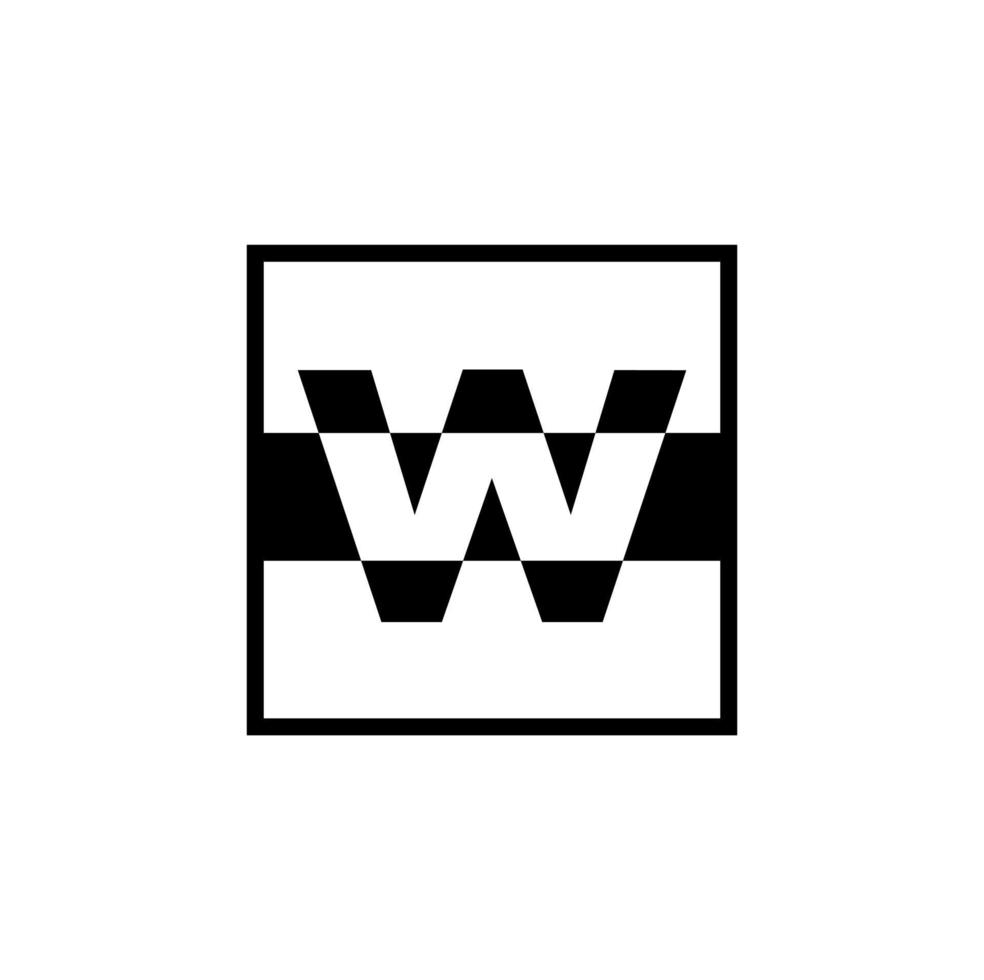 W letters monogram. Letter mark w vector. W company logo. vector