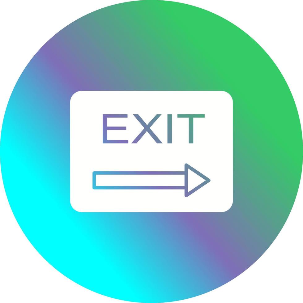 Unique Exit Vector Icon