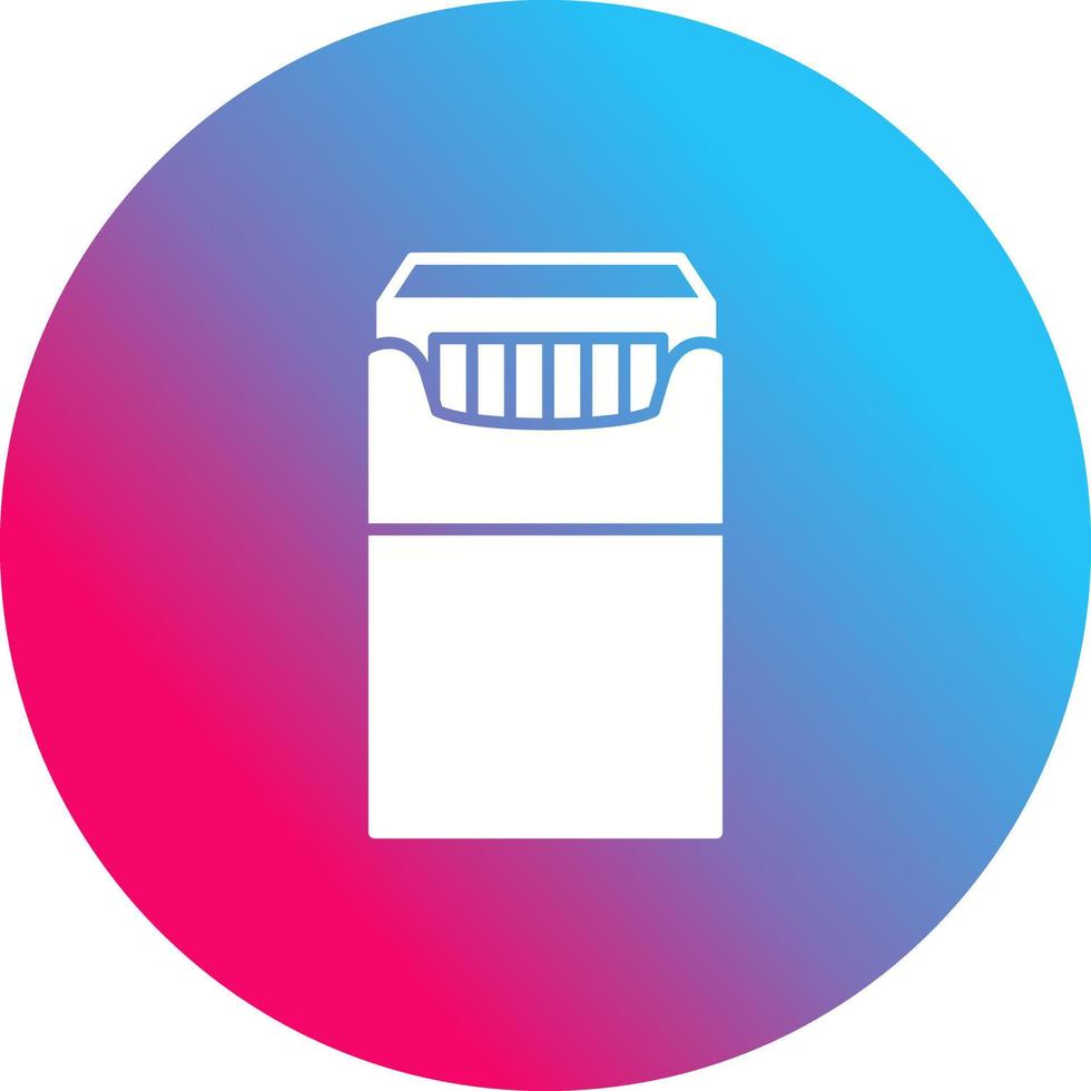 Unique Packet of Cigarettes Vector Icon