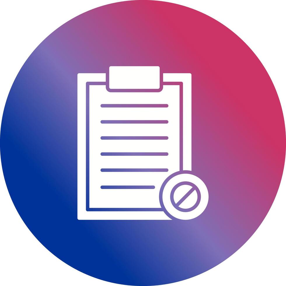 Prohibition Vector Icon