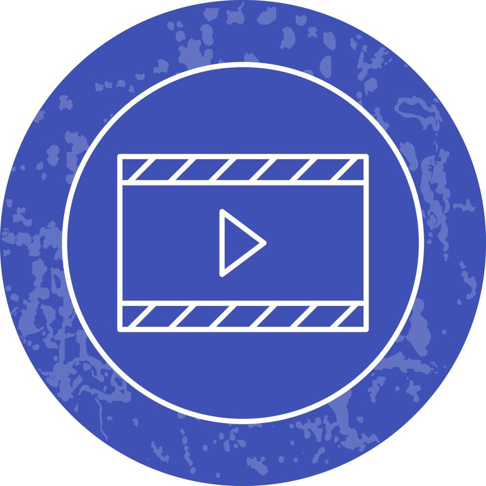 icono de vector de video y animación único