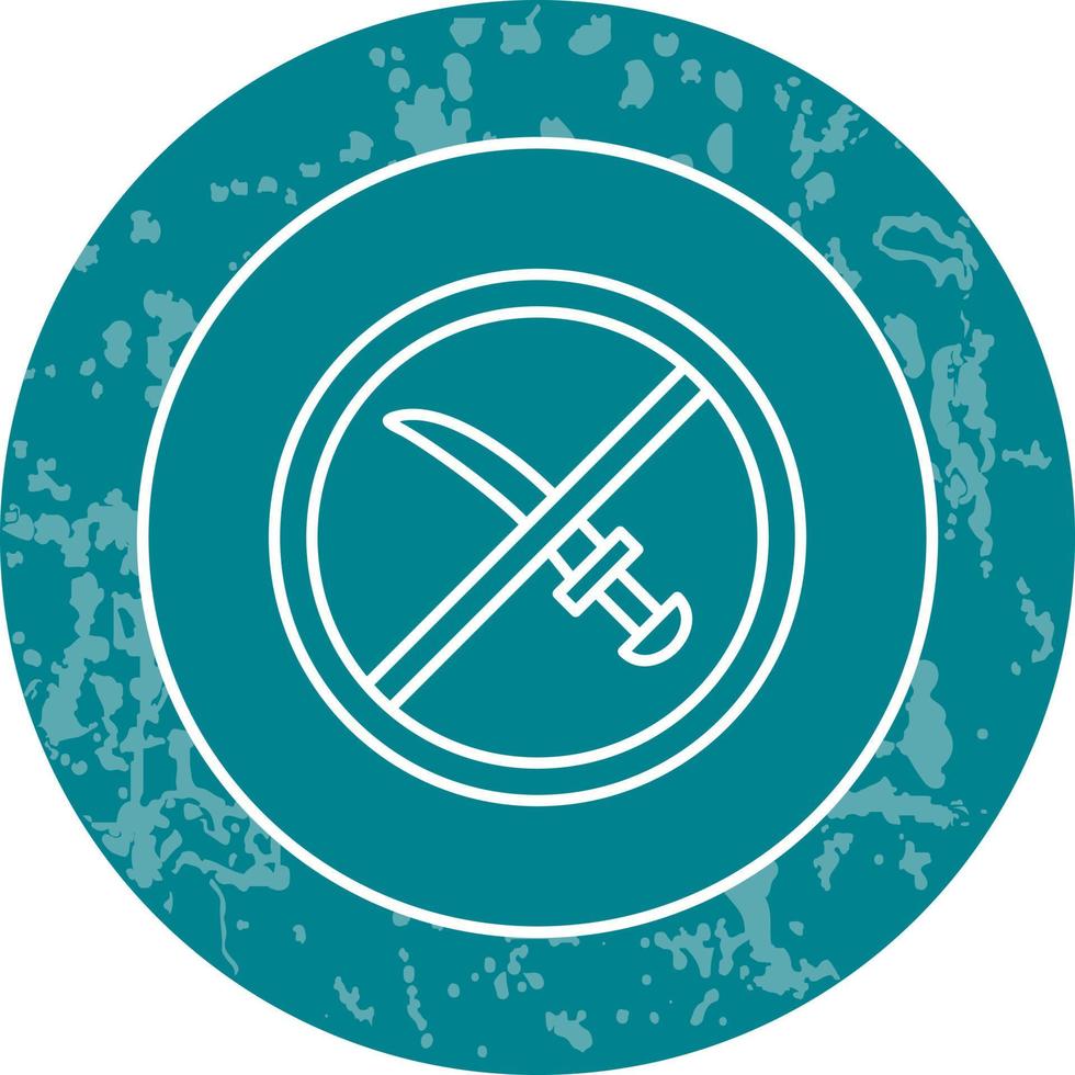 No Weapons Vector Icon