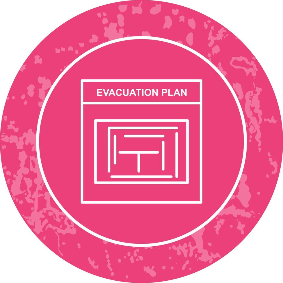 Evacuation Plan Vector Icon