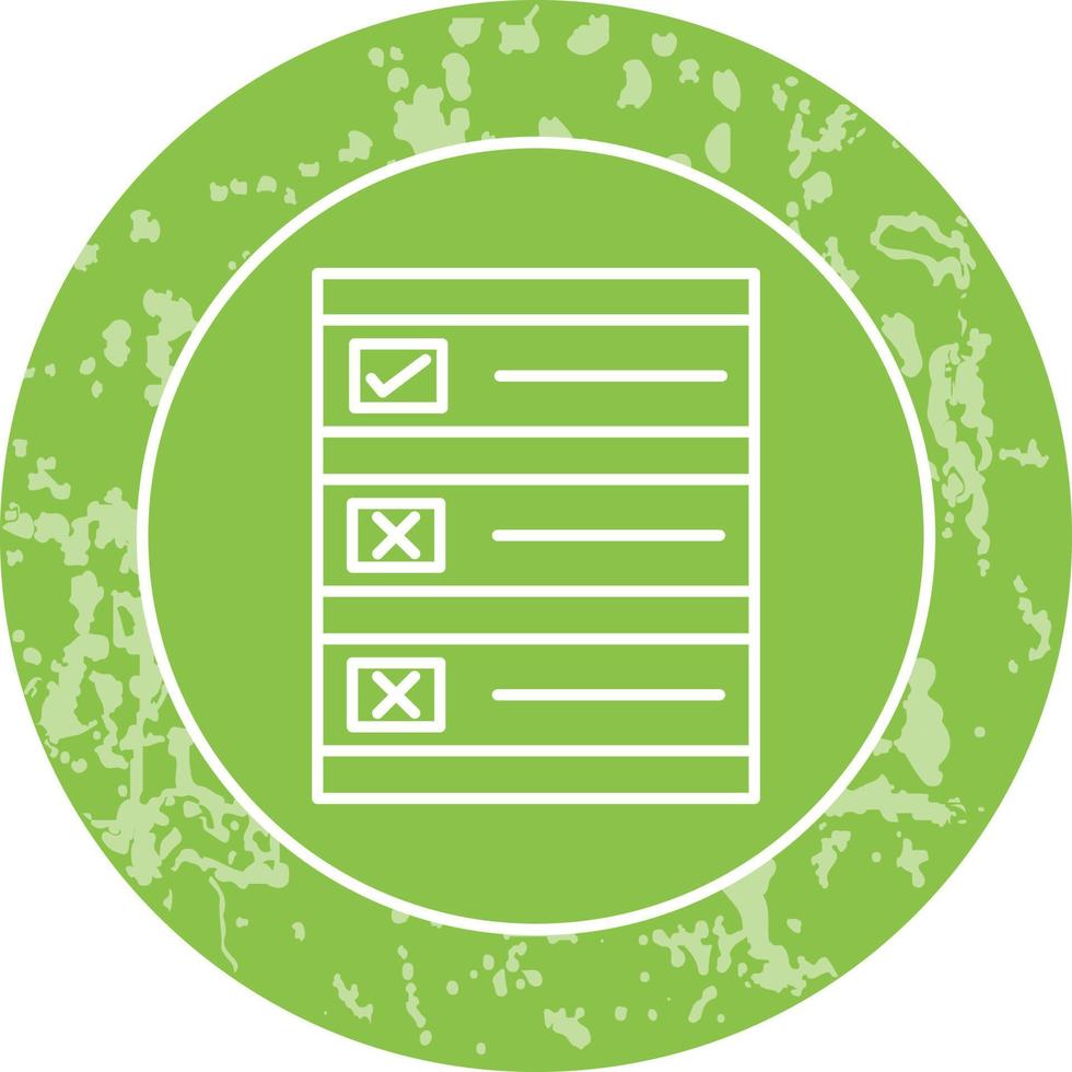 Ballot Paper Vector Icon