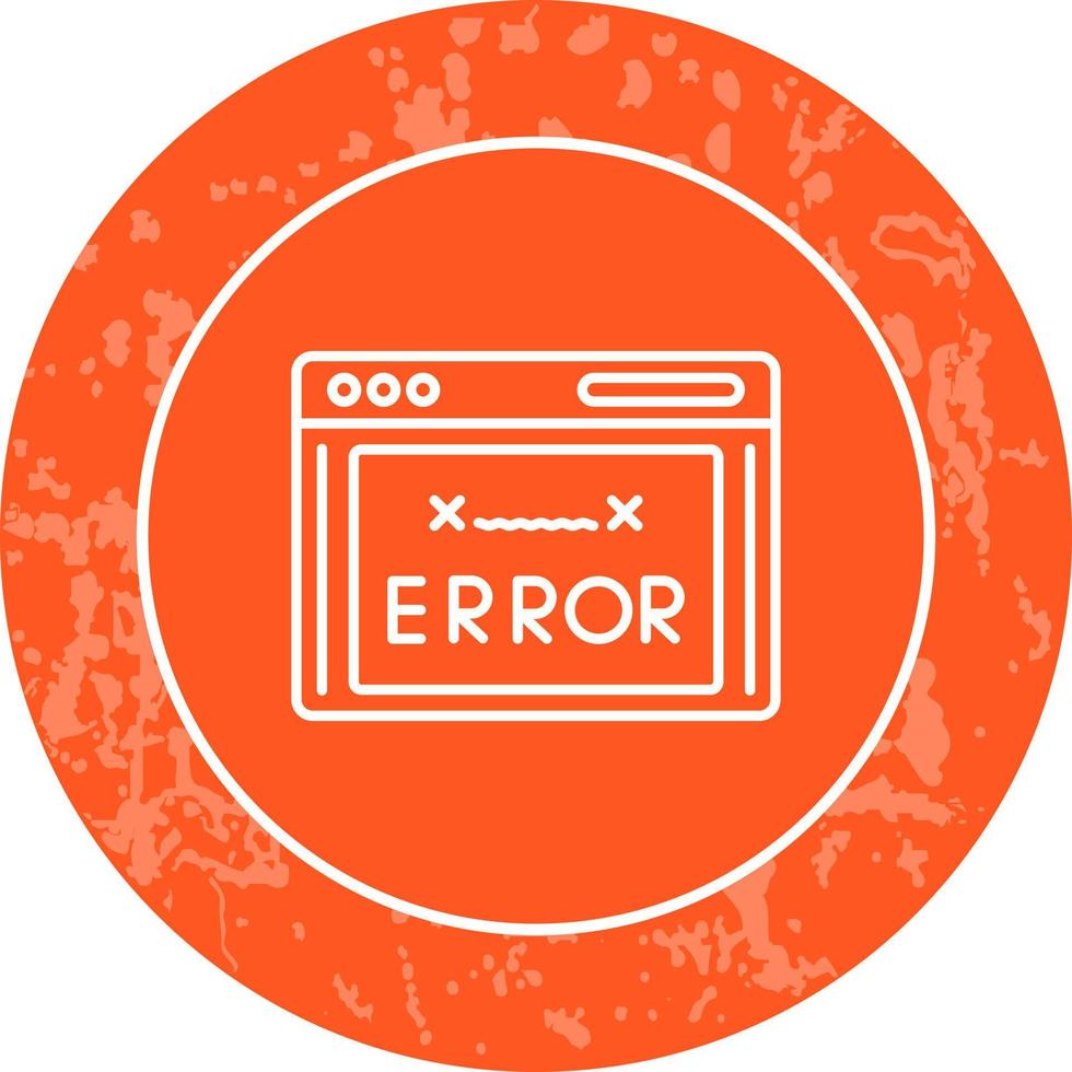 icono de vector de código de error