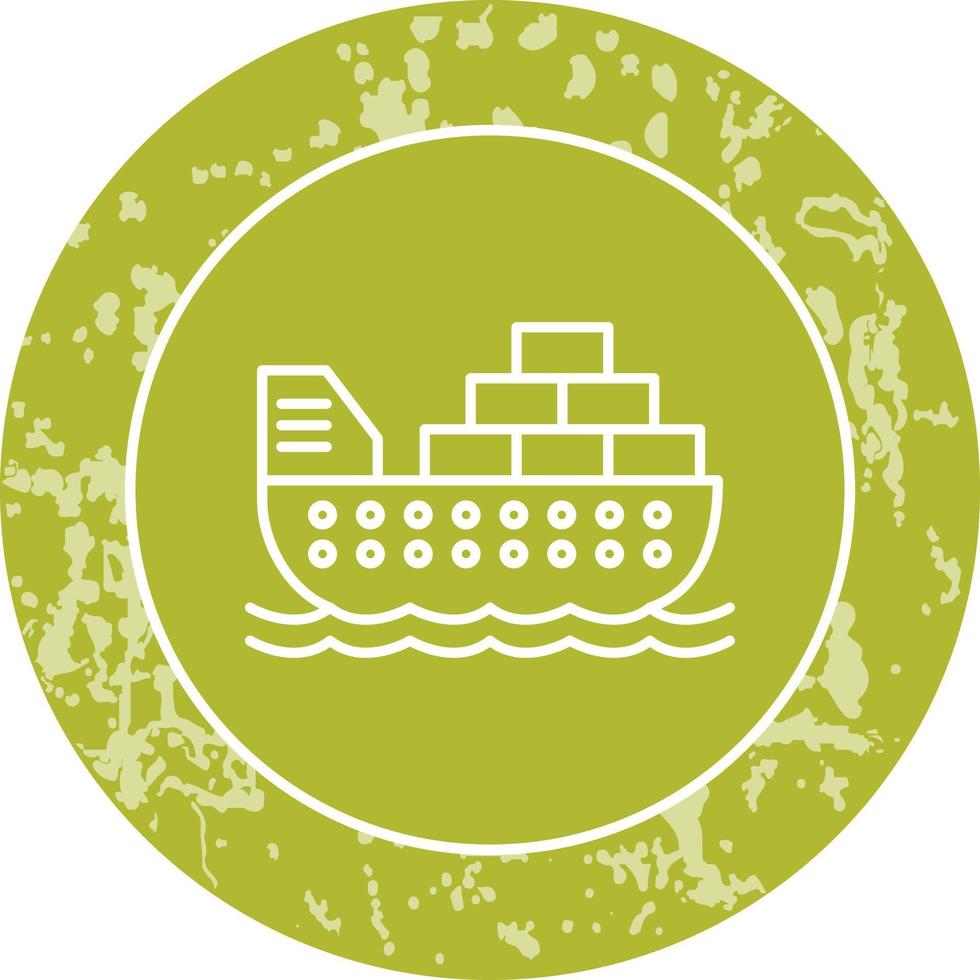 Cargo Ship Vector Icon