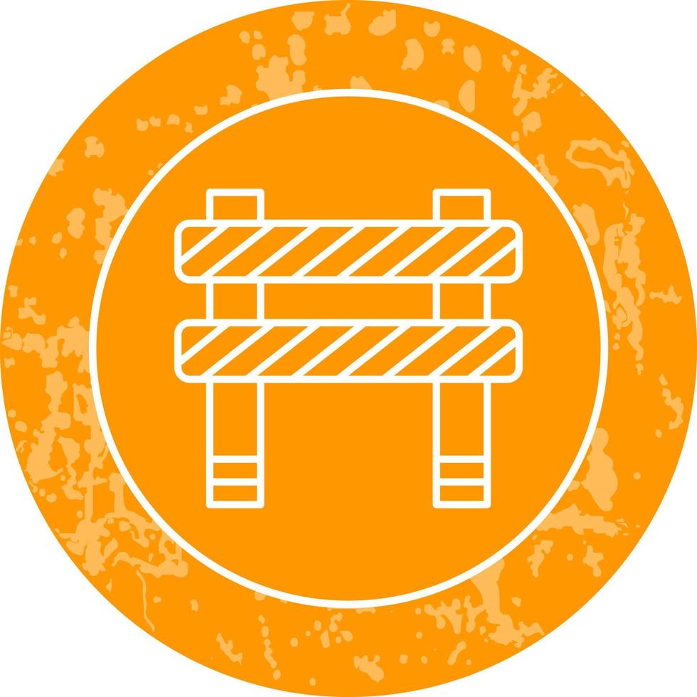 Unique Barrier Vector Icon